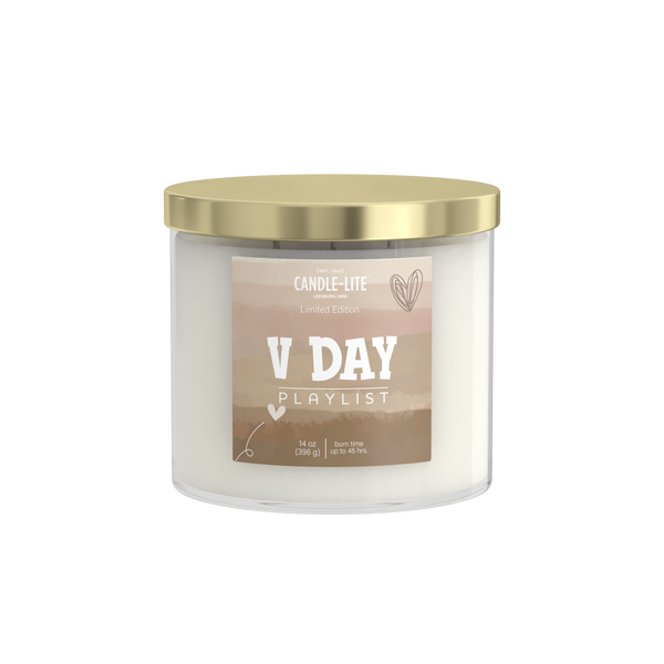 V DAY Playlist 3-wick 14oz Jar Candle Product Image 1