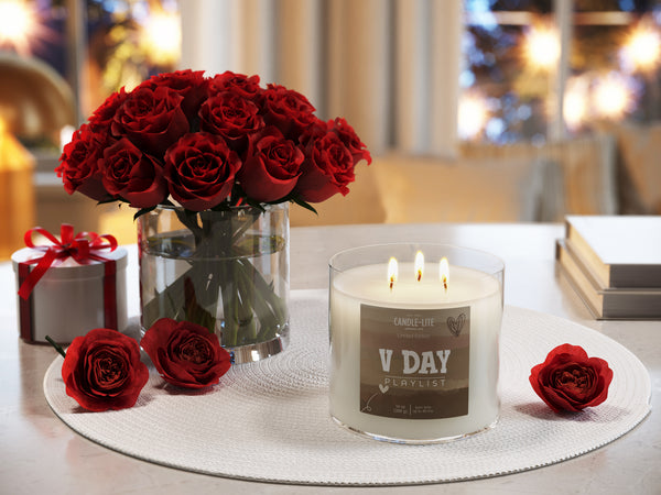 V DAY Playlist 3-wick 14oz Jar Candle Product Image 2