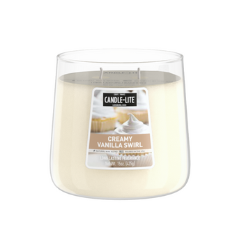 Creamy Vanilla Swirl 15oz 2-wick Jar Candle