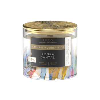 Tonka Santal Wooden-Wick 14oz Jar Candle