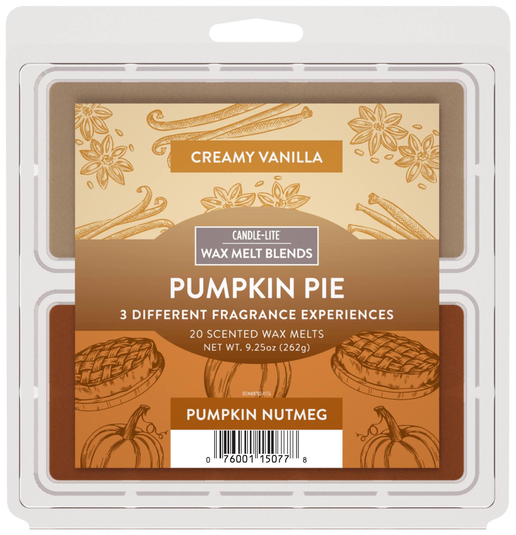 Candle Lite Wax, Pumpkin Pie - 9.25 oz